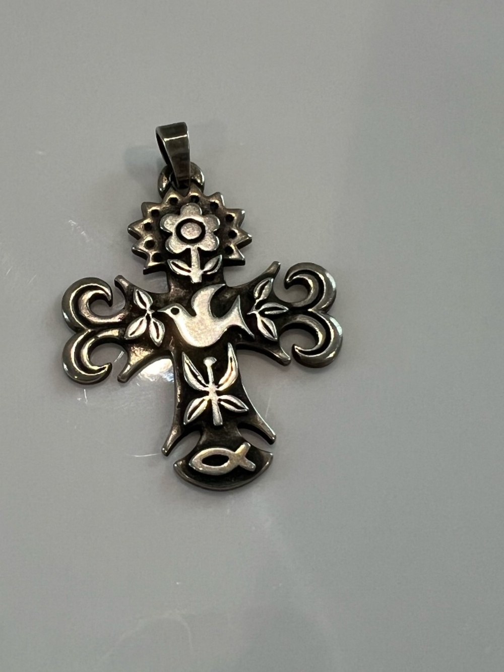 RETIRED James Avery La Primavera Cross pendant only